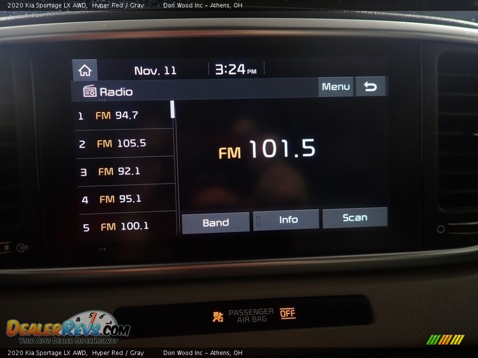 2020 Kia Sportage LX AWD Hyper Red / Gray Photo #22