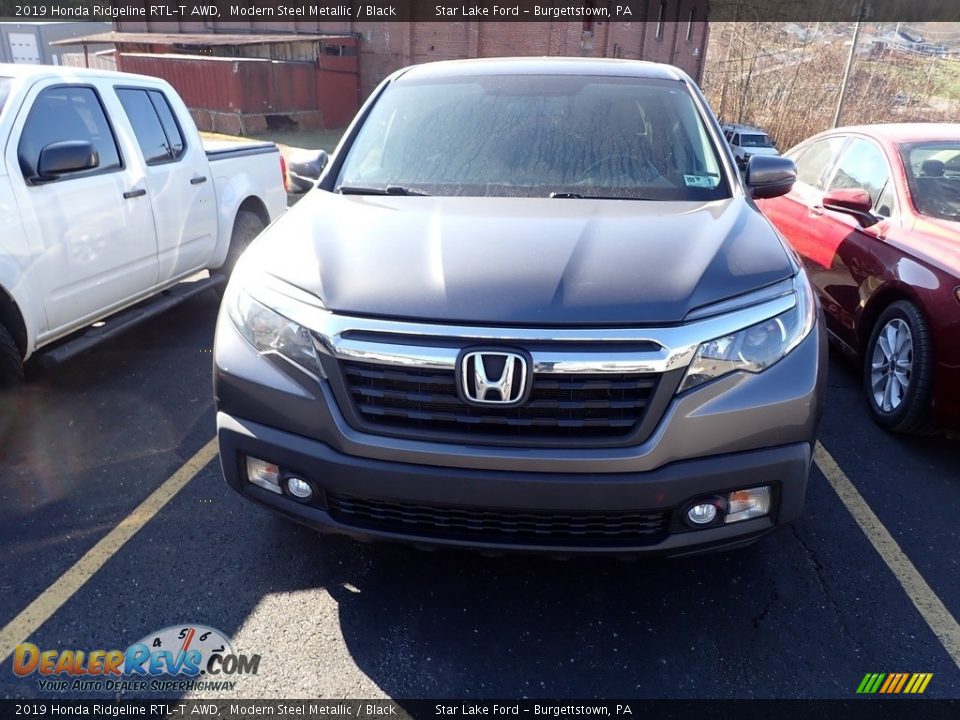 2019 Honda Ridgeline RTL-T AWD Modern Steel Metallic / Black Photo #2