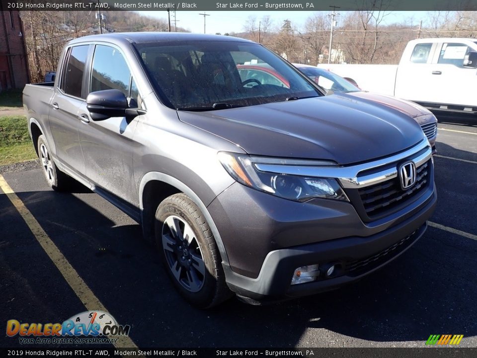 2019 Honda Ridgeline RTL-T AWD Modern Steel Metallic / Black Photo #3