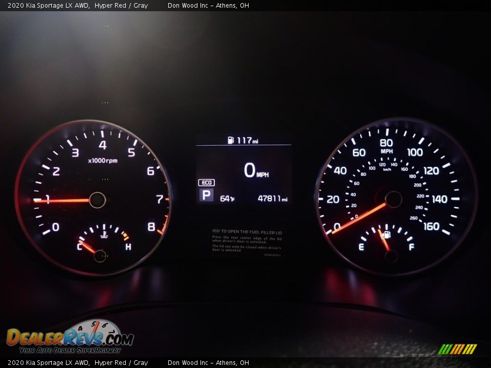 2020 Kia Sportage LX AWD Hyper Red / Gray Photo #24
