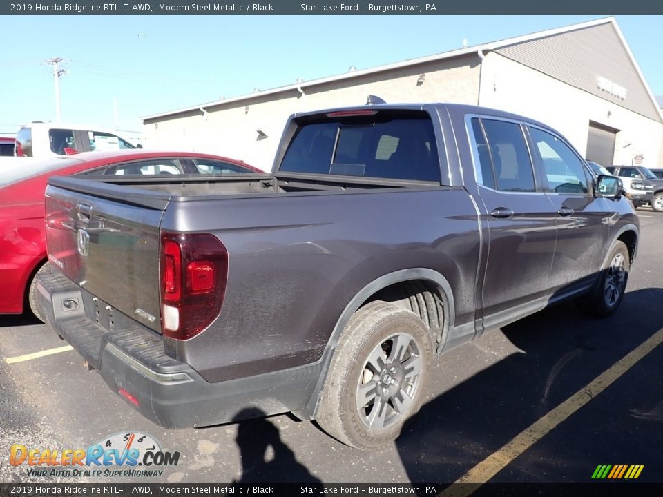 2019 Honda Ridgeline RTL-T AWD Modern Steel Metallic / Black Photo #4