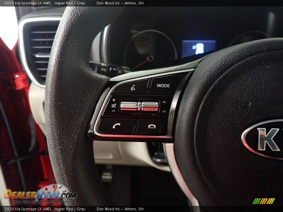 2020 Kia Sportage LX AWD Hyper Red / Gray Photo #25