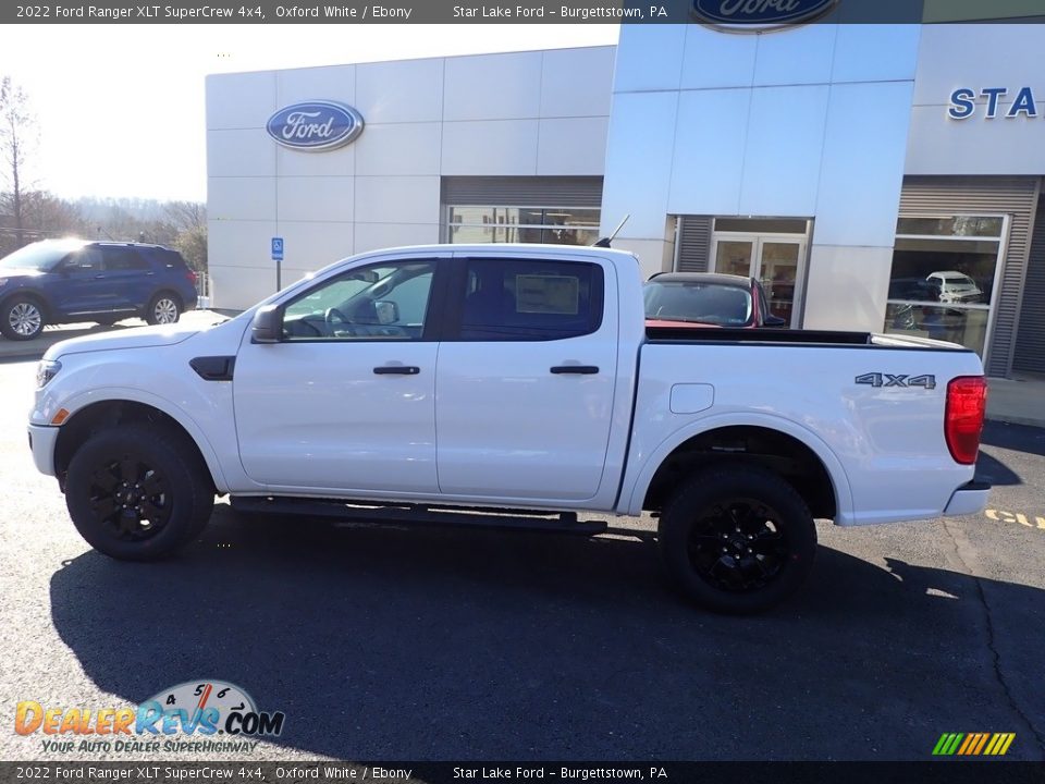 2022 Ford Ranger XLT SuperCrew 4x4 Oxford White / Ebony Photo #2