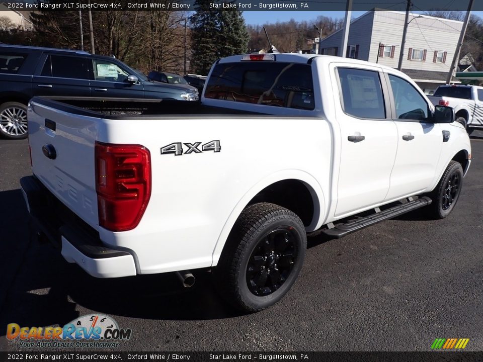 2022 Ford Ranger XLT SuperCrew 4x4 Oxford White / Ebony Photo #5