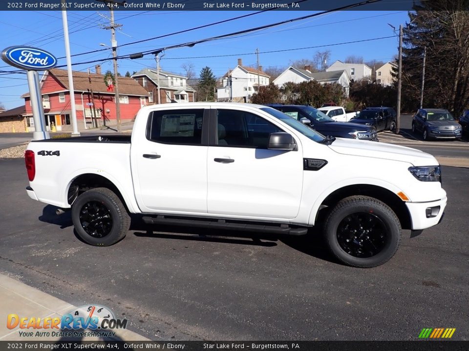 2022 Ford Ranger XLT SuperCrew 4x4 Oxford White / Ebony Photo #6