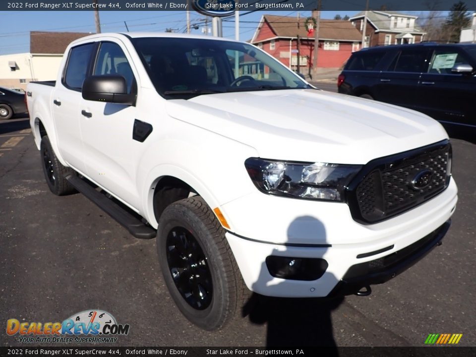 2022 Ford Ranger XLT SuperCrew 4x4 Oxford White / Ebony Photo #7