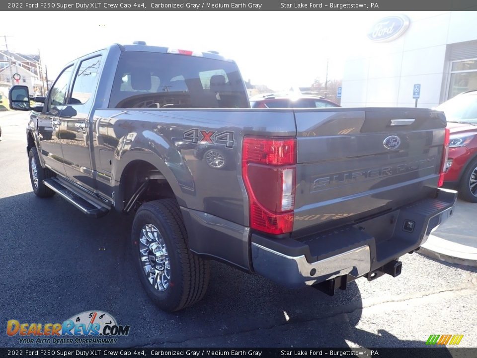 2022 Ford F250 Super Duty XLT Crew Cab 4x4 Carbonized Gray / Medium Earth Gray Photo #3
