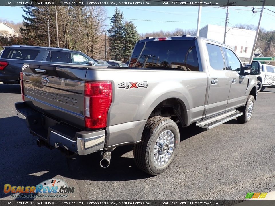 2022 Ford F250 Super Duty XLT Crew Cab 4x4 Carbonized Gray / Medium Earth Gray Photo #5