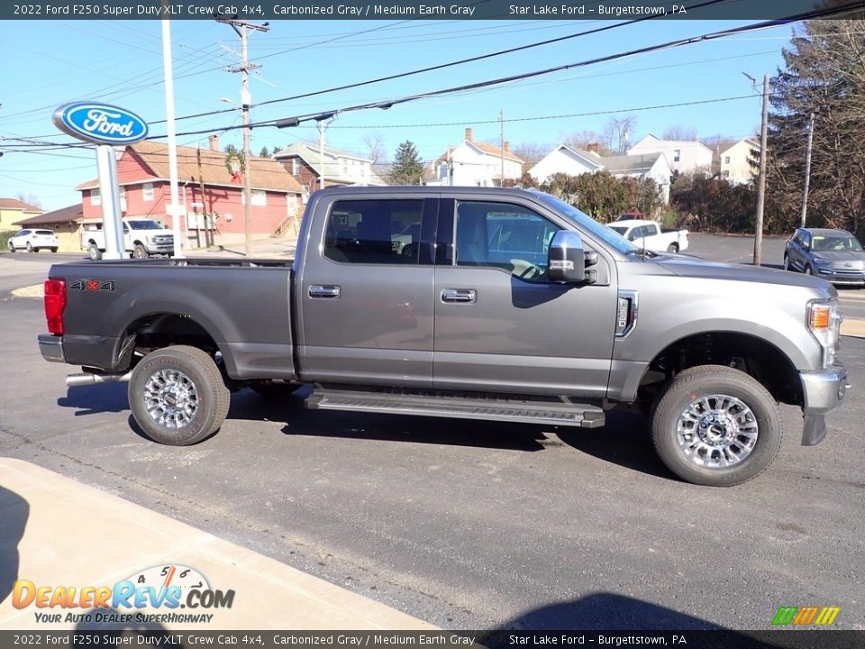 2022 Ford F250 Super Duty XLT Crew Cab 4x4 Carbonized Gray / Medium Earth Gray Photo #6