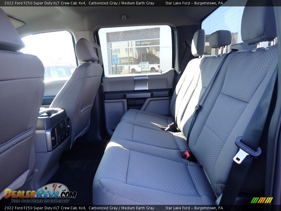 2022 Ford F250 Super Duty XLT Crew Cab 4x4 Carbonized Gray / Medium Earth Gray Photo #12