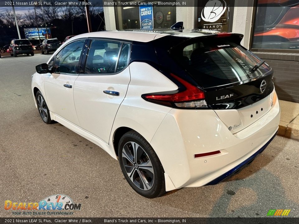 2021 Nissan LEAF SL Plus Glacier White / Black Photo #10