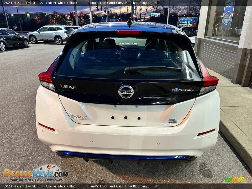 2021 Nissan LEAF SL Plus Glacier White / Black Photo #11