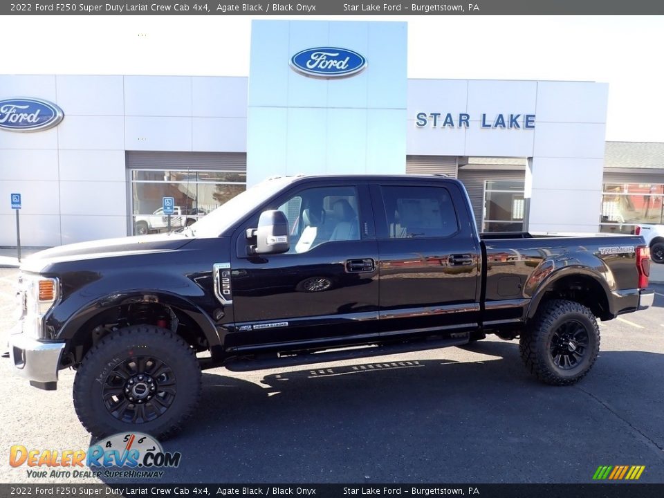 2022 Ford F250 Super Duty Lariat Crew Cab 4x4 Agate Black / Black Onyx Photo #1