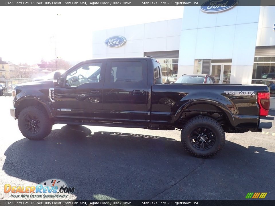 2022 Ford F250 Super Duty Lariat Crew Cab 4x4 Agate Black / Black Onyx Photo #2