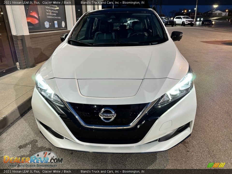 2021 Nissan LEAF SL Plus Glacier White / Black Photo #17