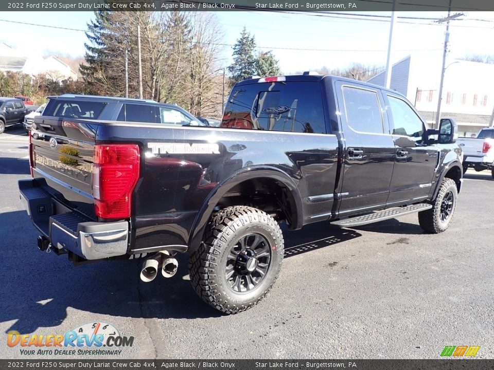 2022 Ford F250 Super Duty Lariat Crew Cab 4x4 Agate Black / Black Onyx Photo #5