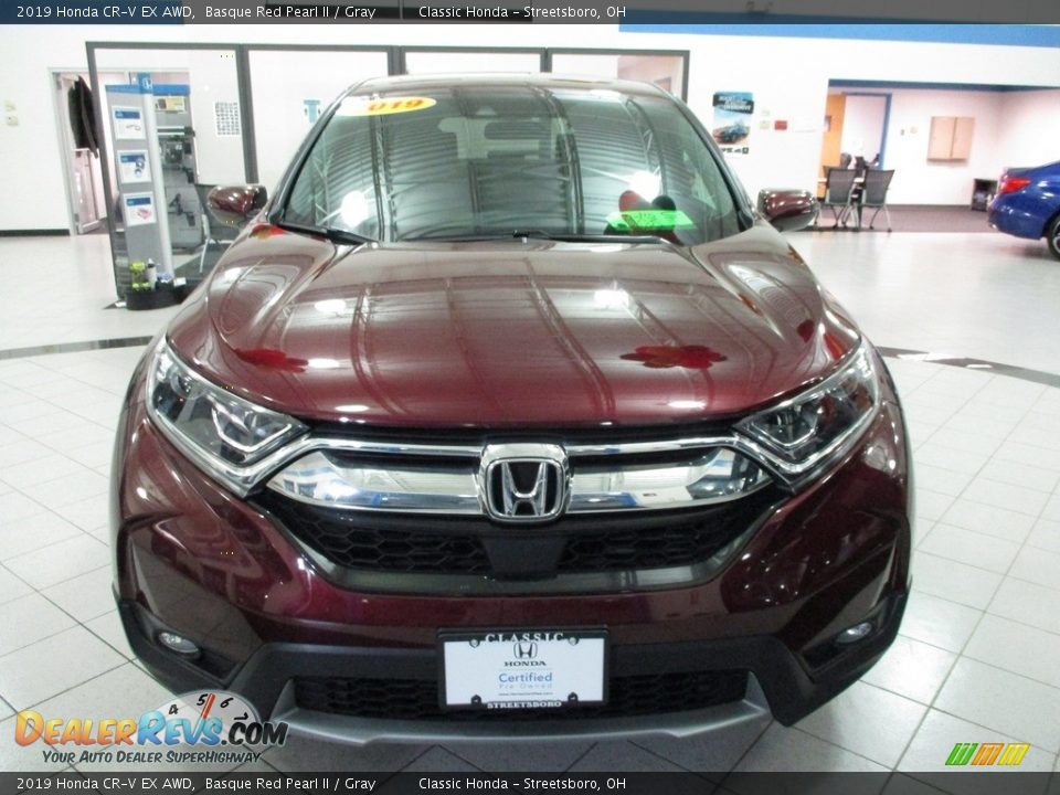 2019 Honda CR-V EX AWD Basque Red Pearl II / Gray Photo #2