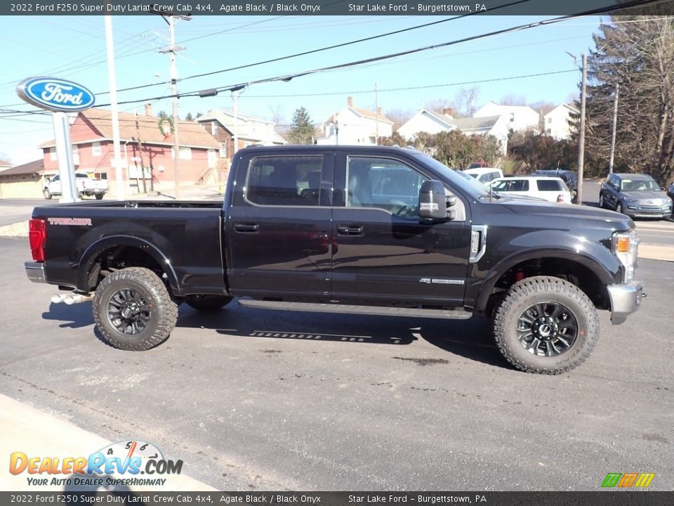 2022 Ford F250 Super Duty Lariat Crew Cab 4x4 Agate Black / Black Onyx Photo #6