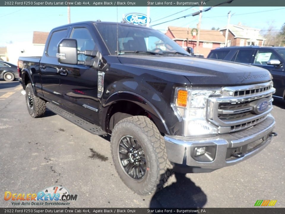 2022 Ford F250 Super Duty Lariat Crew Cab 4x4 Agate Black / Black Onyx Photo #7