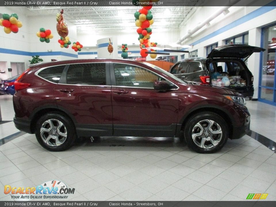 2019 Honda CR-V EX AWD Basque Red Pearl II / Gray Photo #4