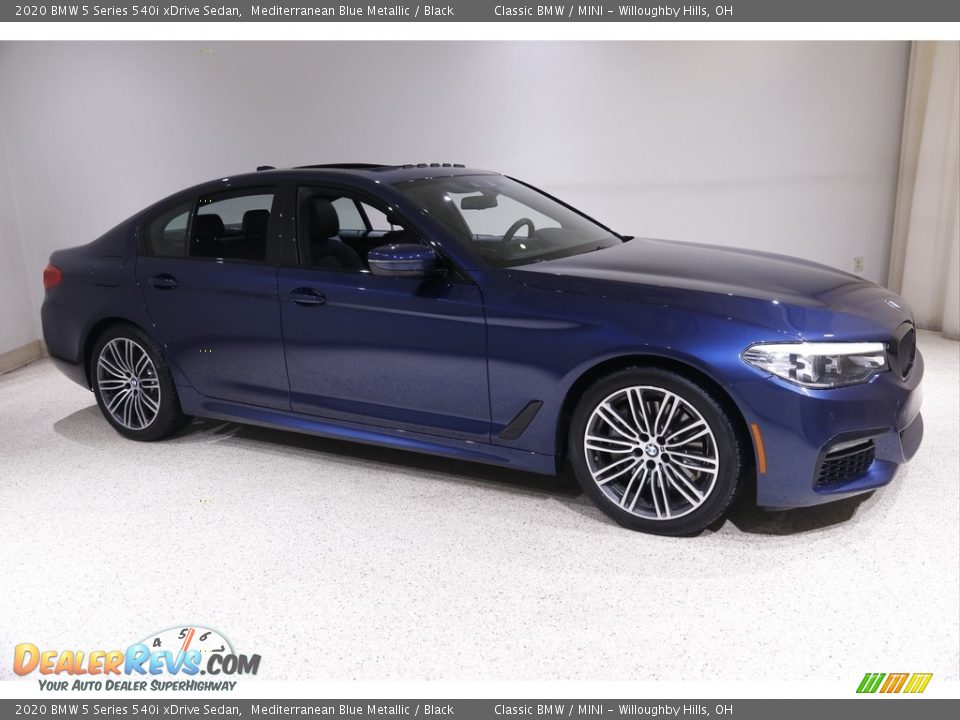 Mediterranean Blue Metallic 2020 BMW 5 Series 540i xDrive Sedan Photo #1