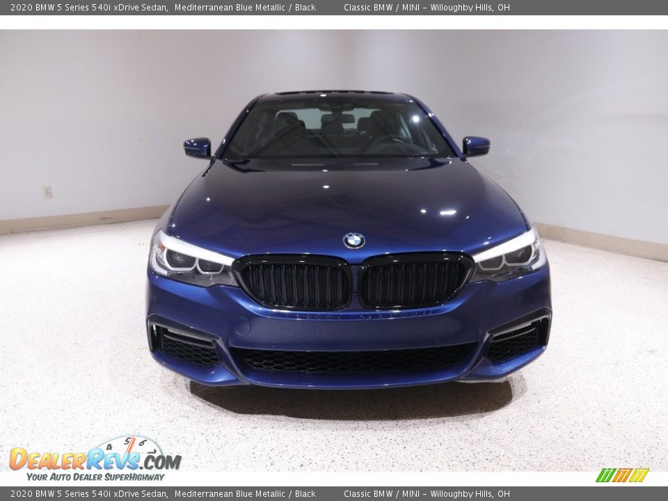 2020 BMW 5 Series 540i xDrive Sedan Mediterranean Blue Metallic / Black Photo #2