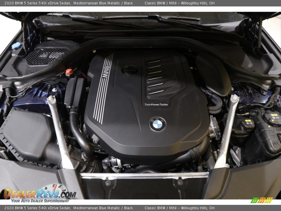 2020 BMW 5 Series 540i xDrive Sedan Mediterranean Blue Metallic / Black Photo #22