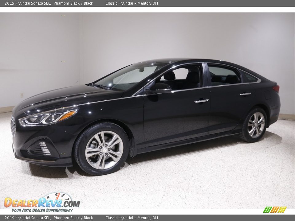 2019 Hyundai Sonata SEL Phantom Black / Black Photo #3