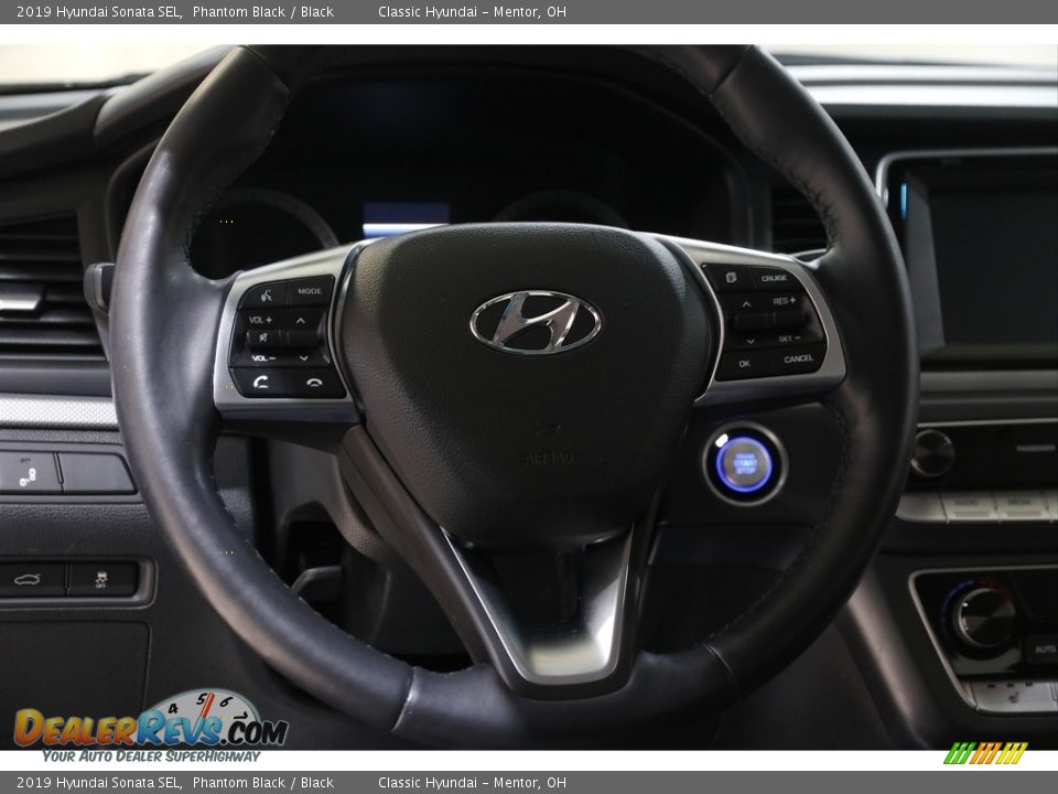 2019 Hyundai Sonata SEL Phantom Black / Black Photo #7