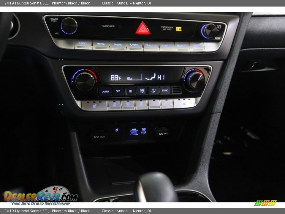 2019 Hyundai Sonata SEL Phantom Black / Black Photo #12