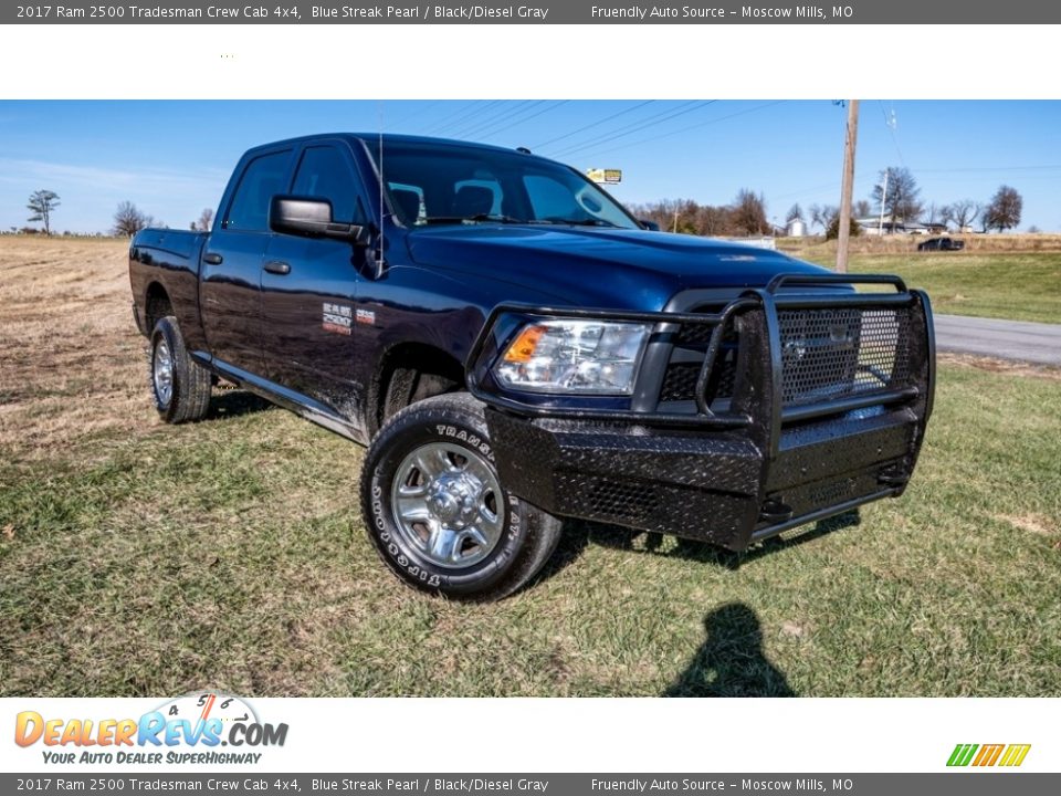 2017 Ram 2500 Tradesman Crew Cab 4x4 Blue Streak Pearl / Black/Diesel Gray Photo #1