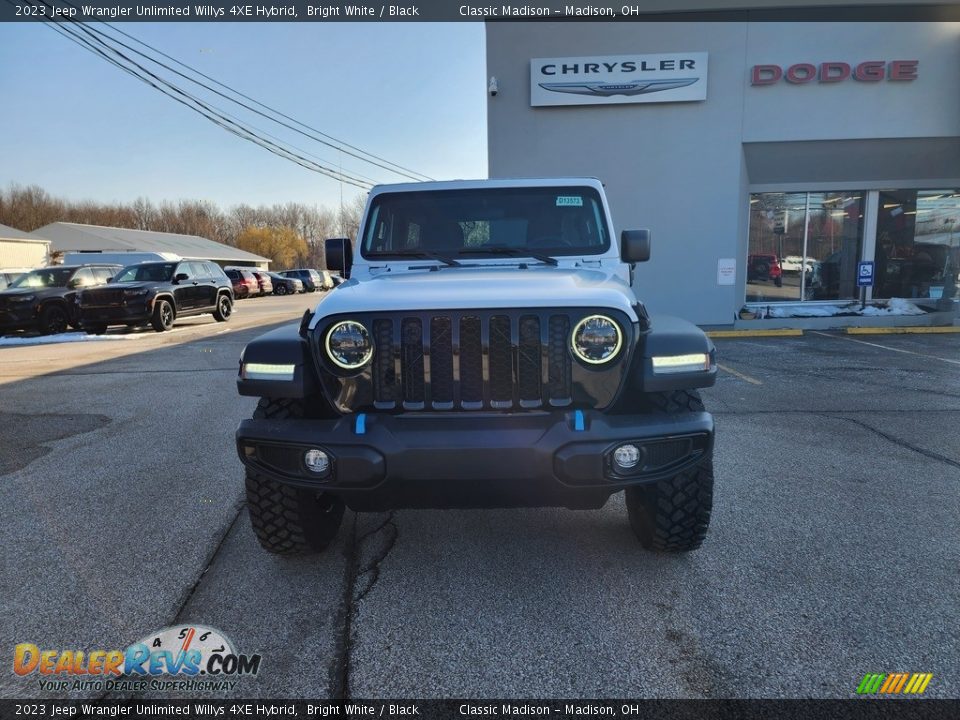 2023 Jeep Wrangler Unlimited Willys 4XE Hybrid Bright White / Black Photo #2