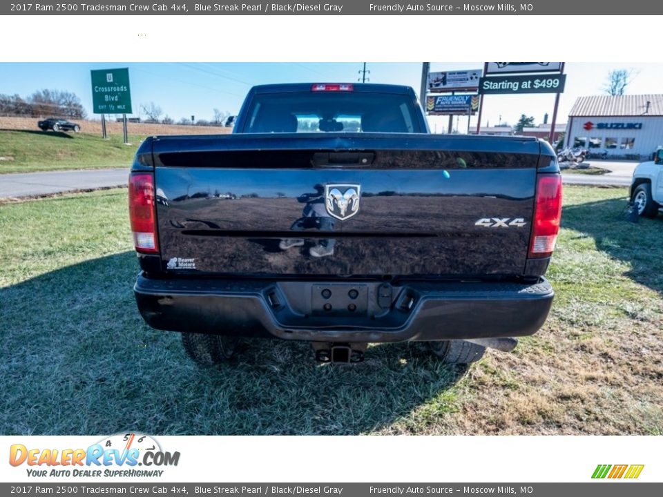 2017 Ram 2500 Tradesman Crew Cab 4x4 Blue Streak Pearl / Black/Diesel Gray Photo #6