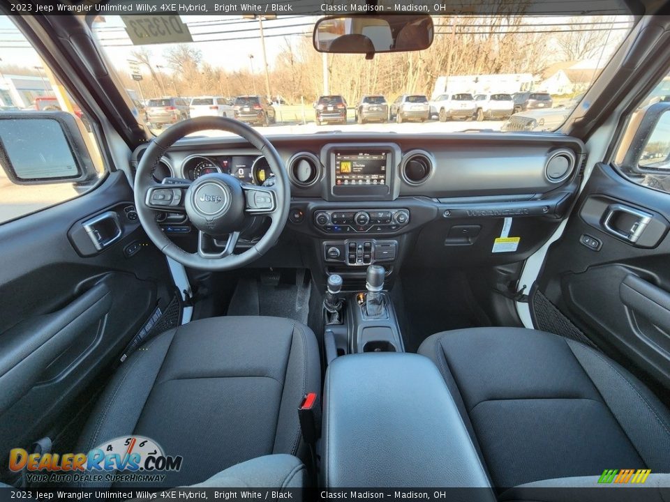 2023 Jeep Wrangler Unlimited Willys 4XE Hybrid Bright White / Black Photo #8