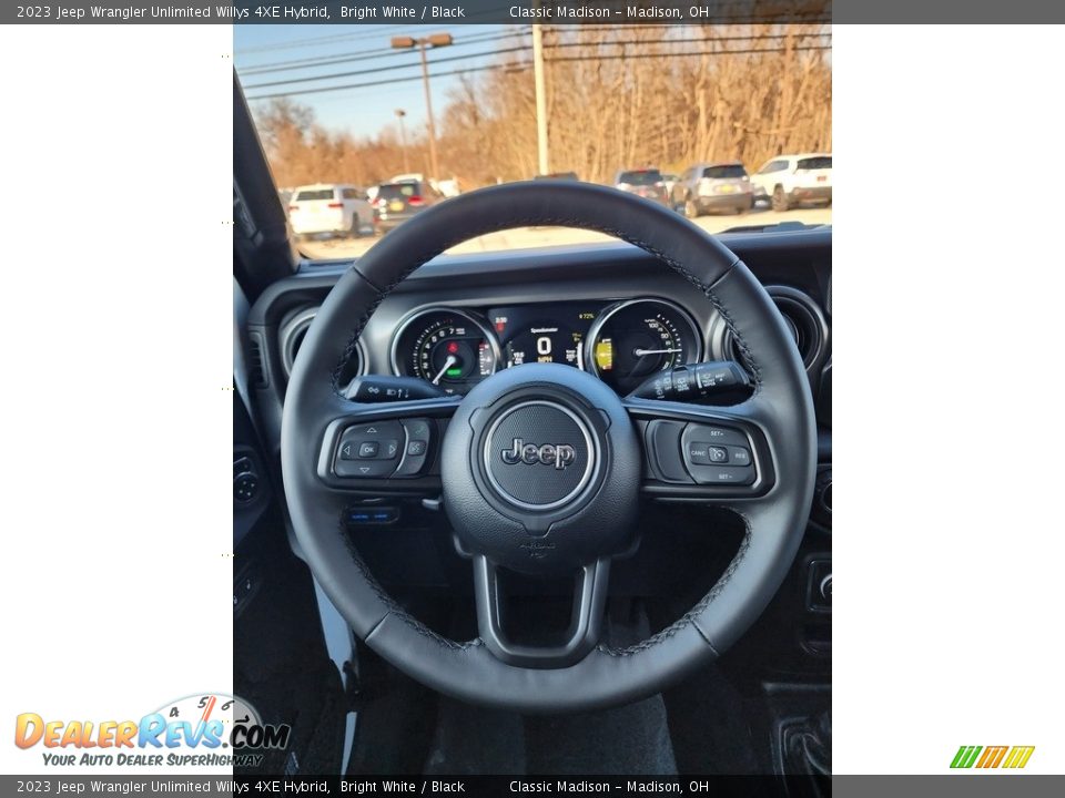 2023 Jeep Wrangler Unlimited Willys 4XE Hybrid Bright White / Black Photo #9