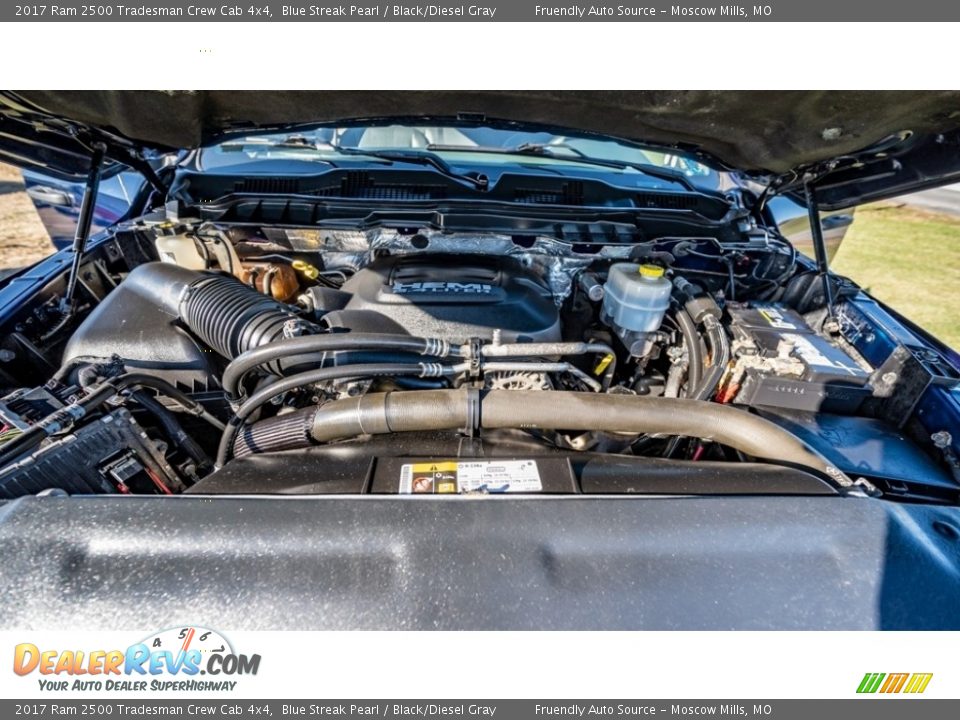 2017 Ram 2500 Tradesman Crew Cab 4x4 Blue Streak Pearl / Black/Diesel Gray Photo #12