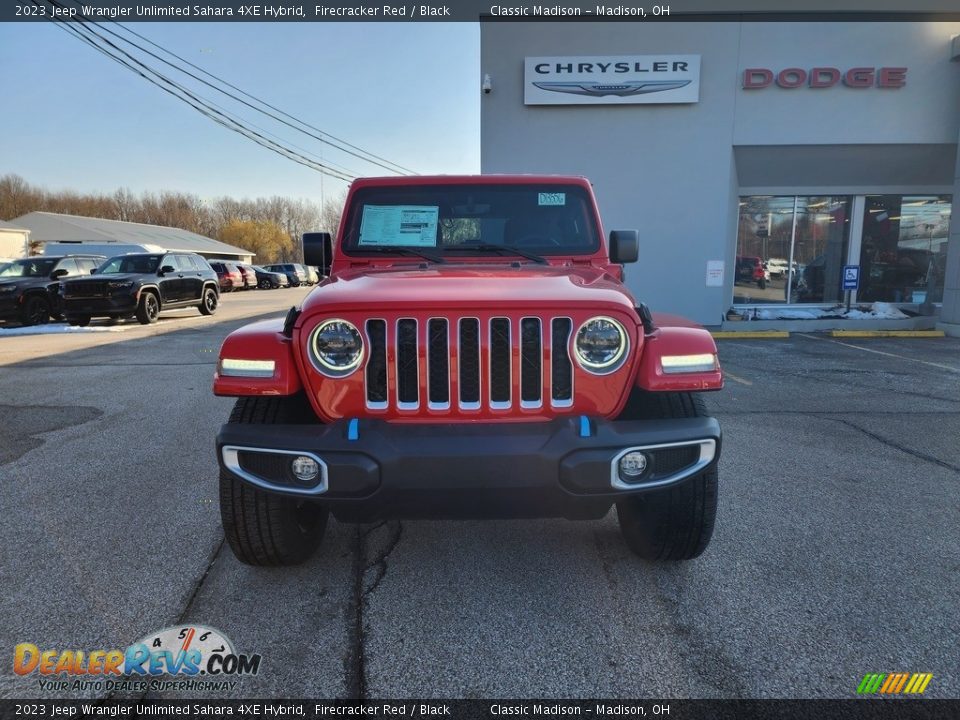 2023 Jeep Wrangler Unlimited Sahara 4XE Hybrid Firecracker Red / Black Photo #2