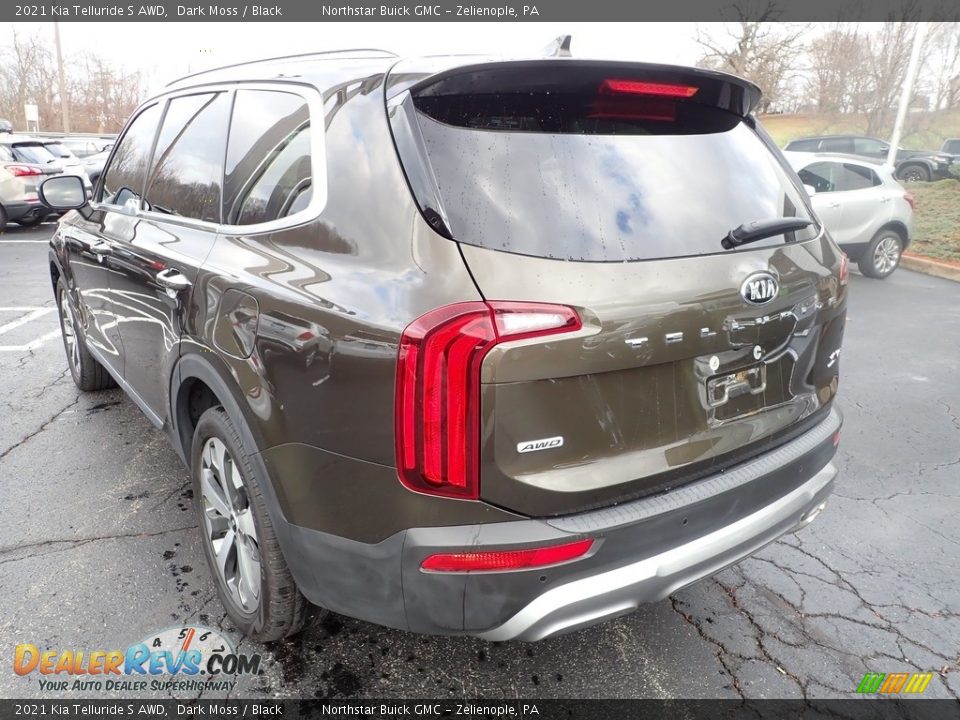 2021 Kia Telluride S AWD Dark Moss / Black Photo #4