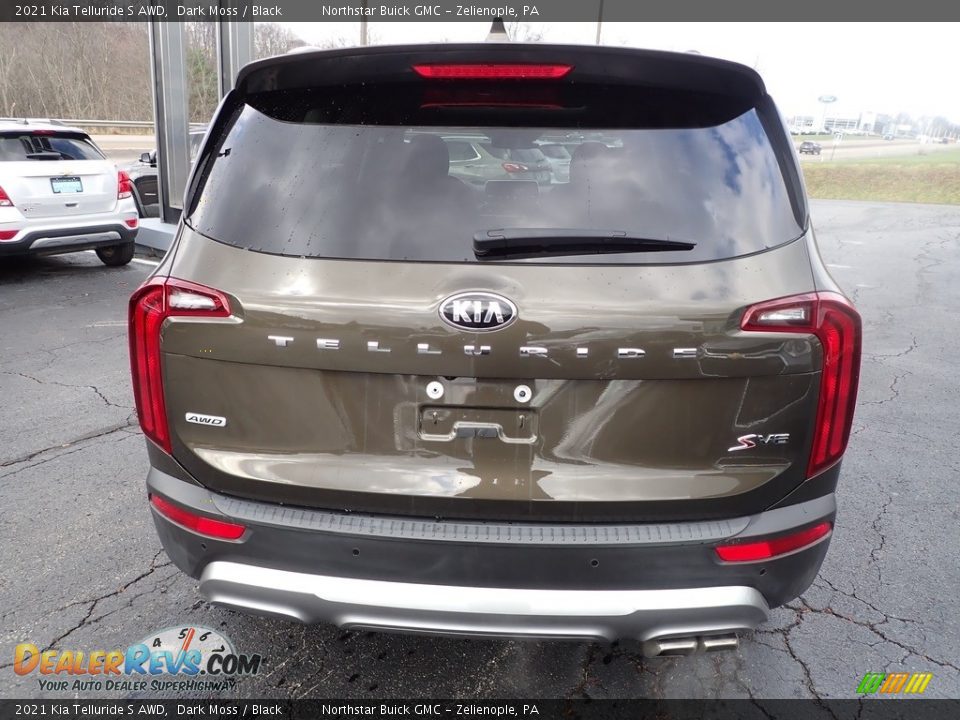 2021 Kia Telluride S AWD Dark Moss / Black Photo #5