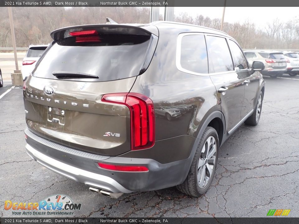 2021 Kia Telluride S AWD Dark Moss / Black Photo #6