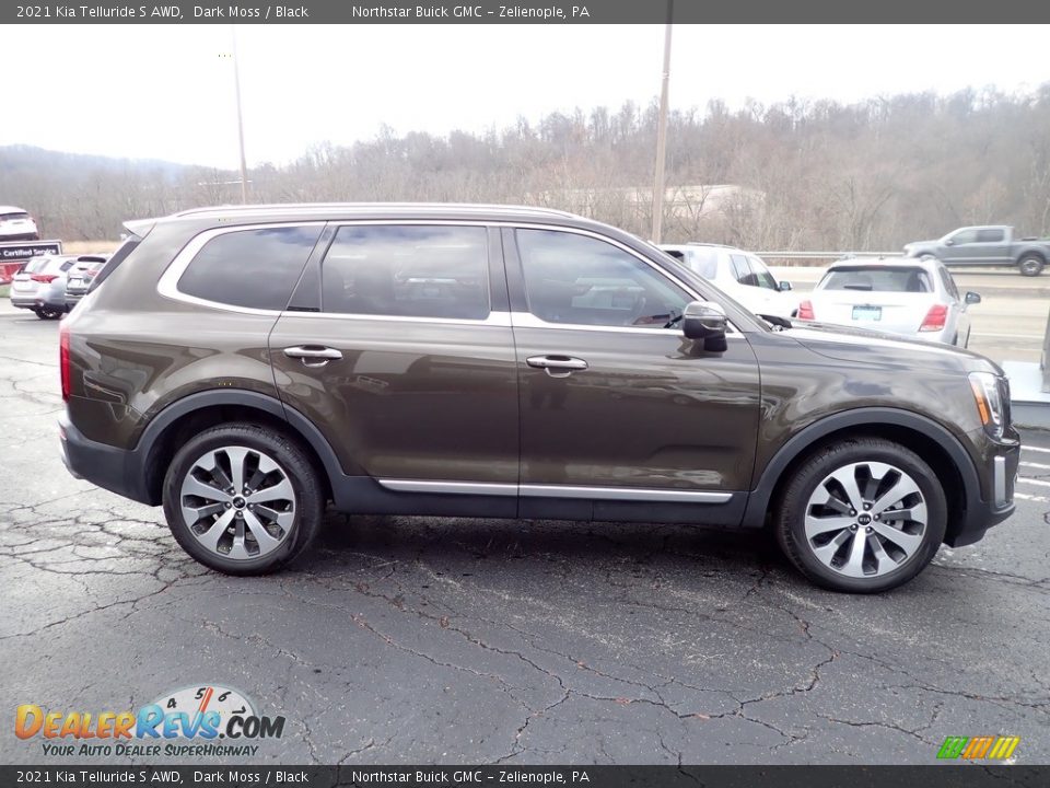 2021 Kia Telluride S AWD Dark Moss / Black Photo #8