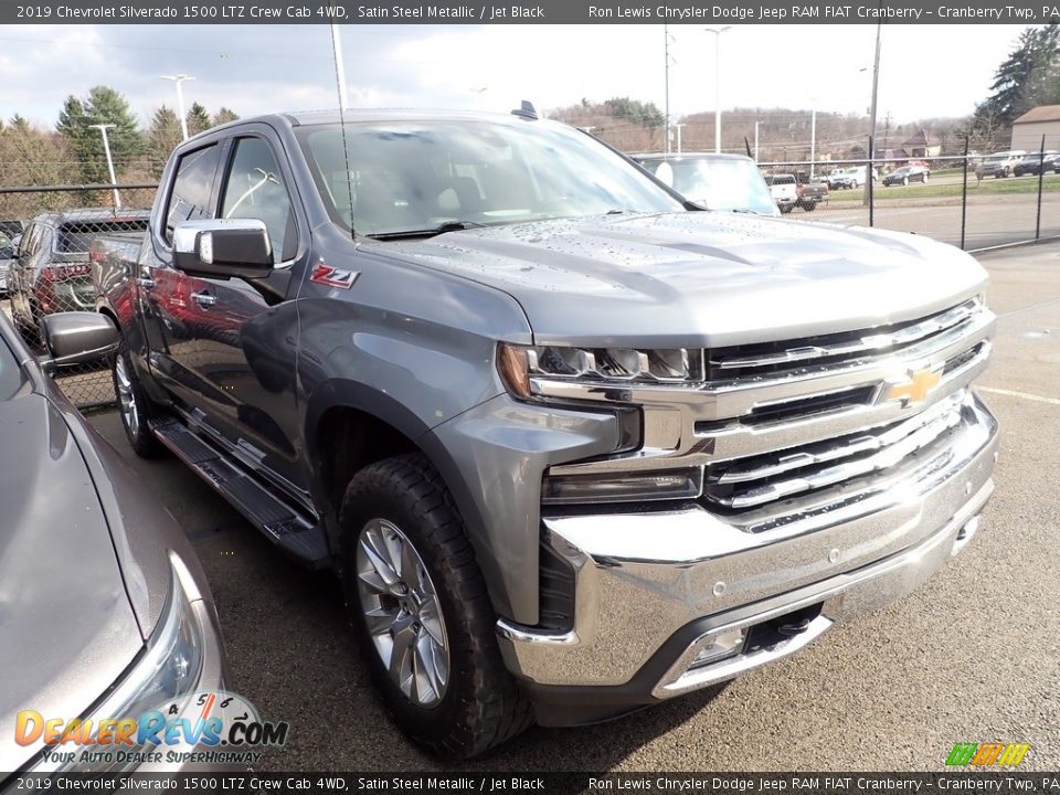 2019 Chevrolet Silverado 1500 LTZ Crew Cab 4WD Satin Steel Metallic / Jet Black Photo #3