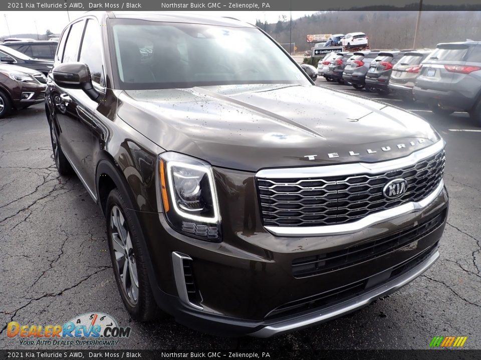 2021 Kia Telluride S AWD Dark Moss / Black Photo #10