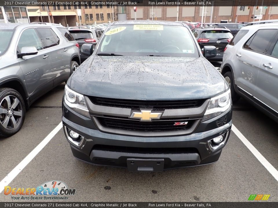 2017 Chevrolet Colorado Z71 Extended Cab 4x4 Graphite Metallic / Jet Black Photo #2