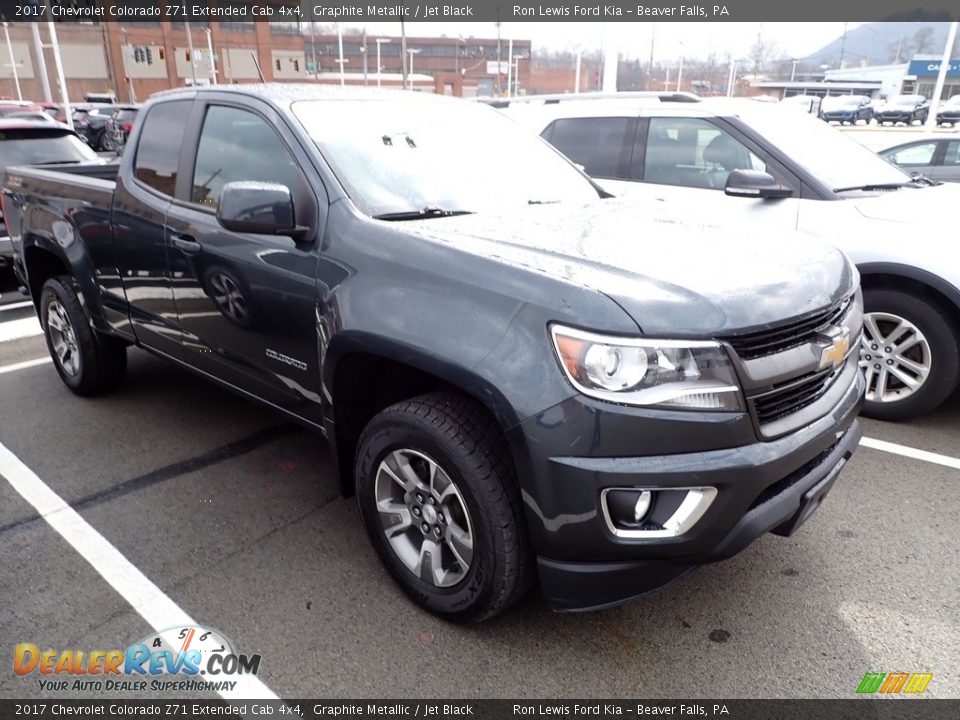 2017 Chevrolet Colorado Z71 Extended Cab 4x4 Graphite Metallic / Jet Black Photo #3