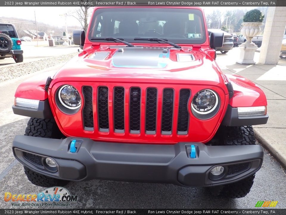 2023 Jeep Wrangler Unlimited Rubicon 4XE Hybrid Firecracker Red / Black Photo #3