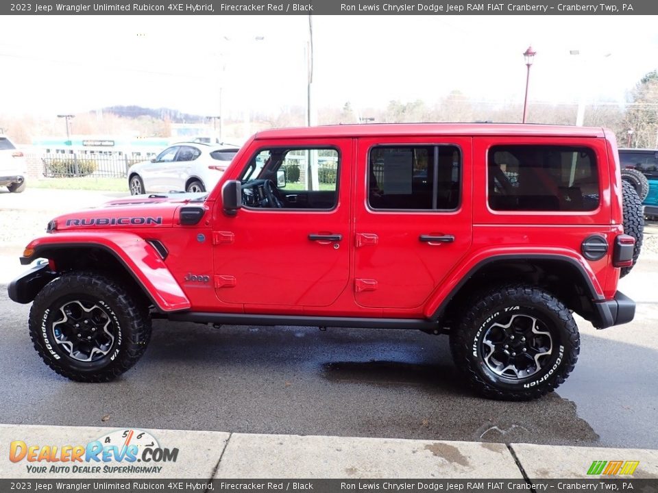 2023 Jeep Wrangler Unlimited Rubicon 4XE Hybrid Firecracker Red / Black Photo #5