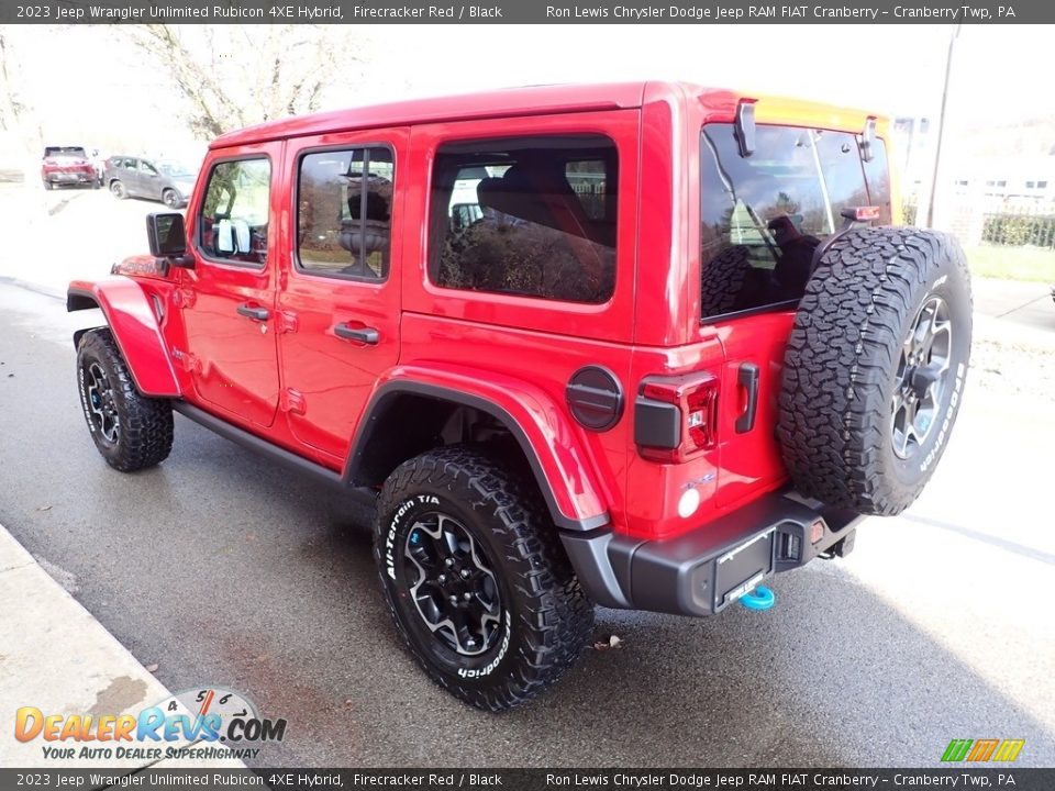 2023 Jeep Wrangler Unlimited Rubicon 4XE Hybrid Firecracker Red / Black Photo #6