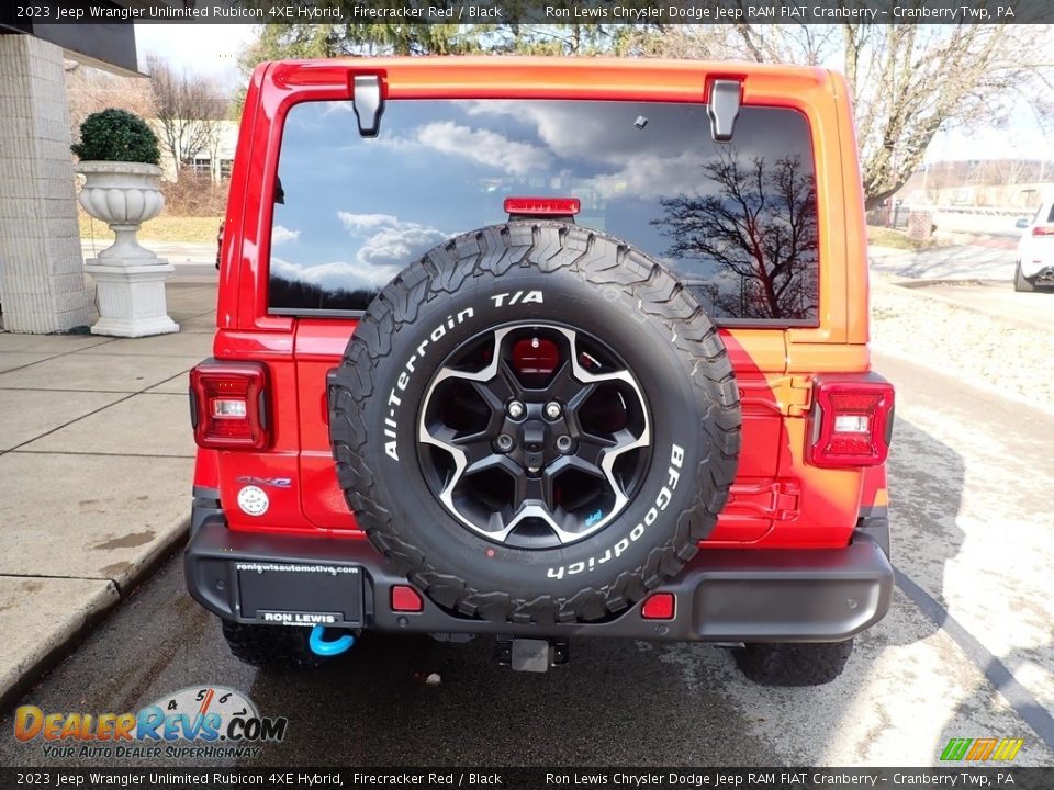 2023 Jeep Wrangler Unlimited Rubicon 4XE Hybrid Firecracker Red / Black Photo #7