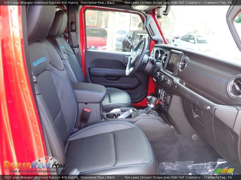 2023 Jeep Wrangler Unlimited Rubicon 4XE Hybrid Firecracker Red / Black Photo #11